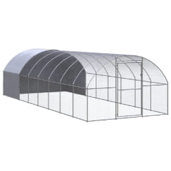 vidaXL Poulailler 3x8x2 m Acier galvanisé