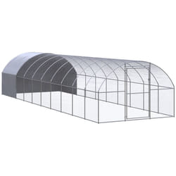 Poulailler d'extérieur 3x10x2 m Acier galvanisé