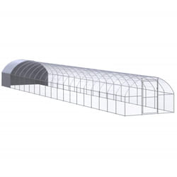 vidaXL Poulailler d'extérieur 3x20x2 m Acier galvanisé