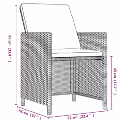 VidaXL 3095515 ensemble de meubles de jardin - Vue supplémentaire 8