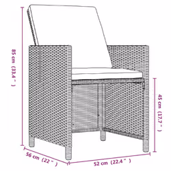 VidaXL 3095566 ensemble de meubles de jardin - Vue supplémentaire 8