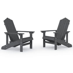 VidaXL 3095693 chaise d'extérieur Terrace Polyéthylène haute densité (HDPE), Acier Anthracite