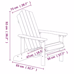 VidaXL 3095693 chaise d'extérieur Terrace Polyéthylène haute densité (HDPE), Acier Anthracite - Vue supplémentaire 5