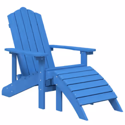 VidaXL 3095699 chaise d'extérieur Terrace Polyéthylène haute densité (HDPE), Acier Couleur aqua, Bleu - Vue supplémentaire 3