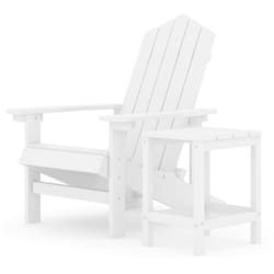 VidaXL 3095700 chaise d'extérieur Terrace Polyéthylène haute densité (HDPE), Acier Blanc