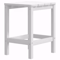 VidaXL 3095700 chaise d'extérieur Terrace Polyéthylène haute densité (HDPE), Acier Blanc - Vue supplémentaire 5