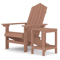 VidaXL 3095702 chaise d'extérieur Terrace Polyéthylène haute densité (HDPE), Acier Marron
