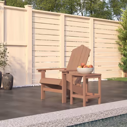 VidaXL 3095702 chaise d'extérieur Terrace Polyéthylène haute densité (HDPE), Acier Marron