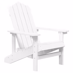 VidaXL 3095704 chaise d'extérieur Terrace Polyéthylène haute densité (HDPE), Acier Blanc - Vue supplémentaire 3