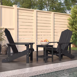 VidaXL 3095705 chaise d'extérieur Terrace Polyéthylène haute densité (HDPE), Acier Anthracite - Vue supplémentaire 2