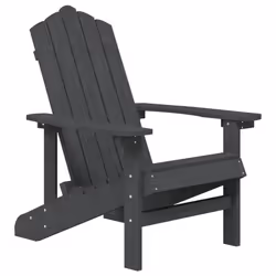 VidaXL 3095705 chaise d'extérieur Terrace Polyéthylène haute densité (HDPE), Acier Anthracite - Vue supplémentaire 3