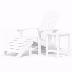 VidaXL 3095708, Terrace, Polyéthylène haute densité (HDPE), Acier, Blanc, 730 mm, 830 mm, 920 mm