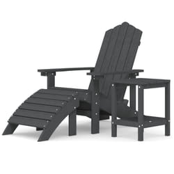 VidaXL 3095709 chaise d'extérieur Terrace Polyéthylène haute densité (HDPE), Acier Anthracite