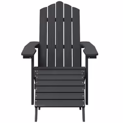 VidaXL 3095709 chaise d'extérieur Terrace Polyéthylène haute densité (HDPE), Acier Anthracite - Vue supplémentaire 4
