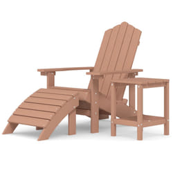 VidaXL 3095710 chaise d'extérieur Terrace Polyéthylène haute densité (HDPE), Acier Marron
