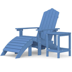 VidaXL 3095711 chaise d'extérieur Terrace Polyéthylène haute densité (HDPE), Acier Couleur aqua, Bleu
