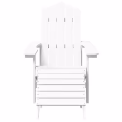 VidaXL 3095712 chaise d'extérieur Terrace Polyéthylène haute densité (HDPE), Acier Blanc - Vue supplémentaire 4