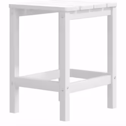 VidaXL 3095712 chaise d'extérieur Terrace Polyéthylène haute densité (HDPE), Acier Blanc - Vue supplémentaire 5