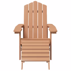VidaXL 3095714 chaise d'extérieur Terrace Polyéthylène haute densité (HDPE), Acier Marron - Vue supplémentaire 4