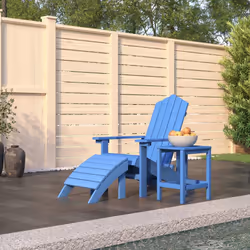 VidaXL 3095715 chaise d'extérieur Terrace Polyéthylène haute densité (HDPE), Acier Couleur aqua, Bleu - Vue supplémentaire 2