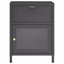 VidaXL 3095204 Table de nuit et table de chevet Anthracite - Vue supplémentaire 4