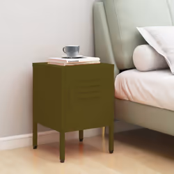 VidaXL 3095205 Table de nuit et table de chevet Olive