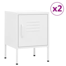VidaXL 3095213 Table de nuit et table de chevet Blanc