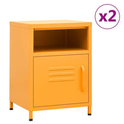 VidaXL 3095216 Table de nuit et table de chevet Jaune