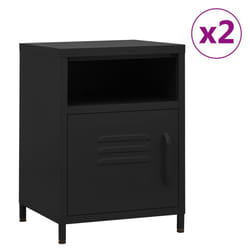 VidaXL 3095221 Table de nuit et table de chevet Noir