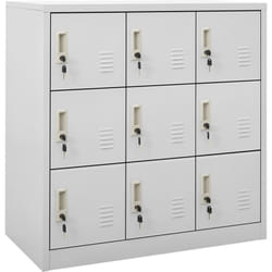 Armoires à casiers 5 pcs Gris clair 90x45x92,5 cm Acier
