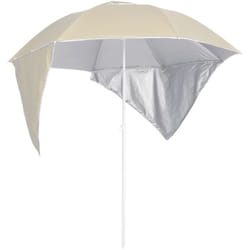 Parasol de plage avec parois latérales Sableux 215 cm