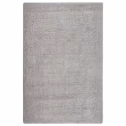 vidaXL Tapis shaggy antidérapant Gris clair 200x290 cm