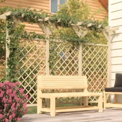Description générale Cette clôture à lattes en bois avec haut de pergola présente un design attrayant et pratique, parfaite p ...