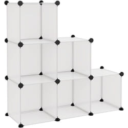 Cubes de rangement 6 pcs Transparent pp Vidaxl