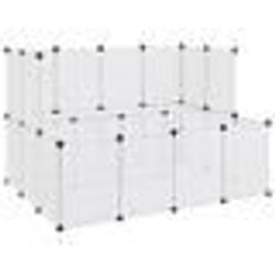 vidaXL Cage pour petits animaux Transparent 143x107x93 cm PP et Acier