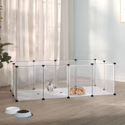 Cette cage pour petits animaux offre un espace clos spacieux et sécuritaire pour que vos animaux de compagnie puissent jouer ...