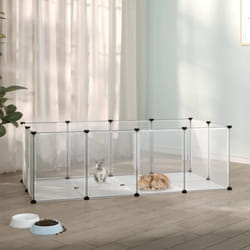 Vidaxl - Cage pour petits animaux Transparent 144x74x46,5 cm pp et Acier