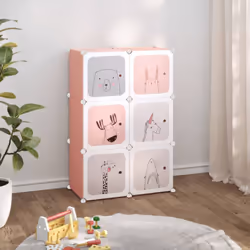 Cette armoire de rangement cubique pour enfants est idéale pour encourager les tout-petits à être organisés et garder votre m ...