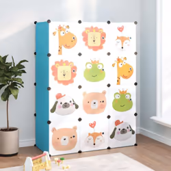 Cette armoire de rangement cubique pour enfants est idéale pour encourager les tout-petits à être organisés et garder votre m ...