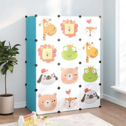 Vidaxl - Armoire de rangement pour enfants avec 12 cubes Bleu pp