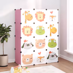 Cette armoire de rangement cubique pour enfants est idéale pour encourager les tout-petits à être organisés et garder votre m ...