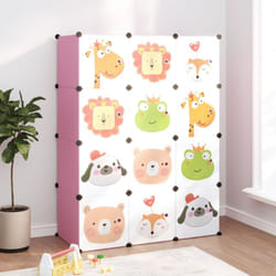 Vidaxl - Armoire de rangement pour enfants avec 12 cubes Rose pp