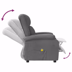 VidaXL 340937 Fauteuil massant électrique Gris - Vue supplémentaire 6