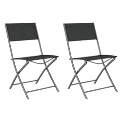 VidaXL 318766 chaise d'extérieur Terrace Tissu, Acier Noir