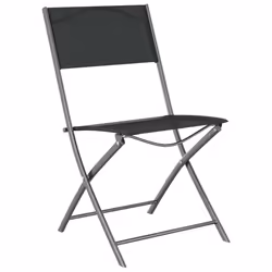 VidaXL 318766 chaise d'extérieur Terrace Tissu, Acier Noir - Vue supplémentaire 3