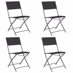 VidaXL 318767, Terrace, Tissu, Acier, Noir, 110 kg