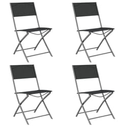 VidaXL 318767 chaise d'extérieur Terrace Tissu, Acier Noir