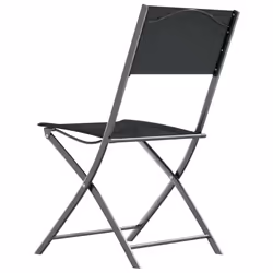 VidaXL 318767 chaise d'extérieur Terrace Tissu, Acier Noir - Vue supplémentaire 6