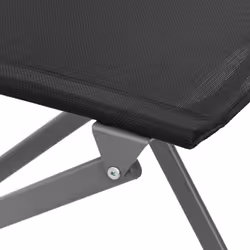 VidaXL 318767 chaise d'extérieur Terrace Tissu, Acier Noir - Vue supplémentaire 8