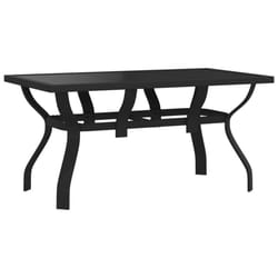 VidaXL 318768 table de jardin Noir